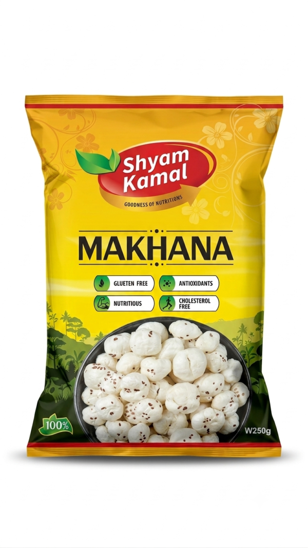 Premium Fox Nuts Makhana (মাখনা) - Organic Raw - Healthy Snack - 250gm Pack